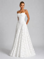 Bella | Damen Blumen-Maxikleid, geformte Silhouette Abendkleid | Nomadnts | Nomadnts