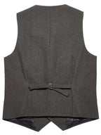 Benedikt | Herrenweste aus Wollmischung, klassische Strickweste | Nomad NTS | Green