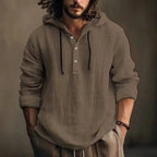 Bernd | Herren-Hoodie mit entspanntem Schnitt, moderner Kapuzenpullover | Nomad NTS | Brown