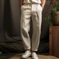Bernhard | Herrenhose aus Leinen, lockerer Schnitt, Freizeithose | Nomad NTS | Grün