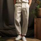 Bernhard | Herrenhose aus Leinen, lockerer Schnitt, Freizeithose | Nomad NTS | Grün