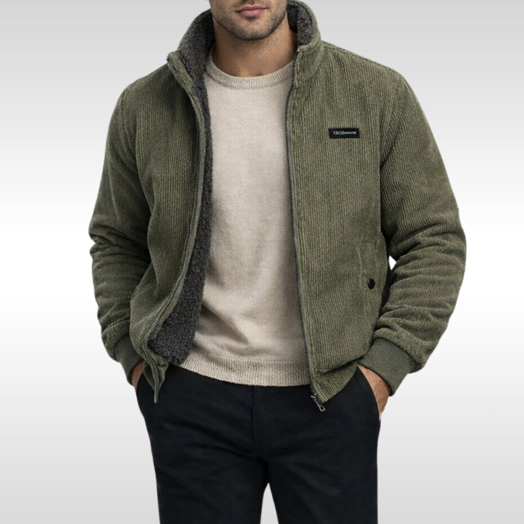Blake | Herren-Cordjacke, warme Komfortjacke | Nomadnts | Grau