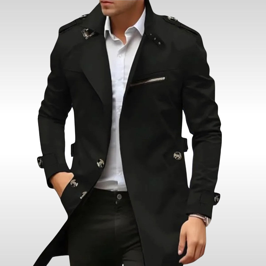 Brett | Klassischer Damen-Trenchcoat, taillierter Herbstmantel | Nomadnts | Beige