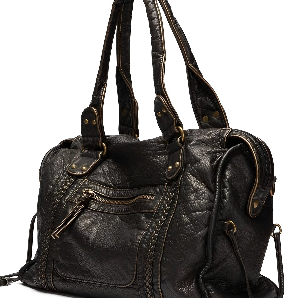 Brigitte | Damen Umhängetasche mit Reißverschluss, Elegante Alltags-Handtasche | Nomad NTS