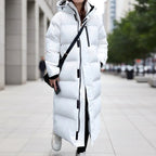 Brigitte | Damen wasserdichte gesteppte Parka-Jacke, langer Wintermantel mit Kapuze | Nomadnts | Nomadnts
