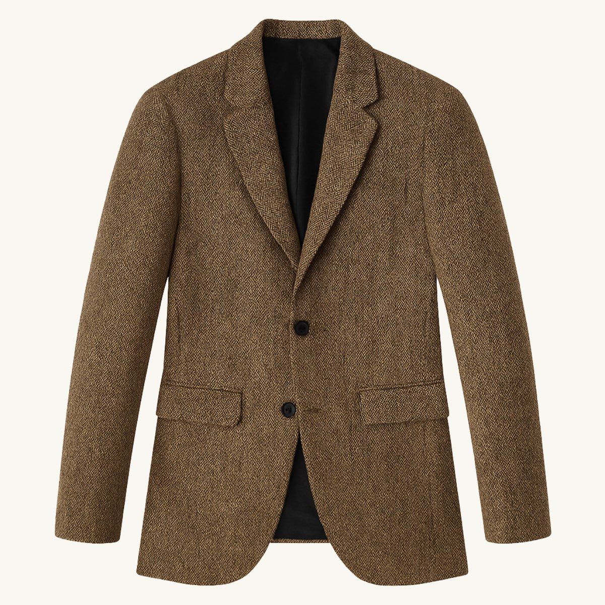 Bryce | Klassischer Herren-Blazer aus Tweed mit Fischgrätmuster, taillierte, elegante Jacke | Nomadnts