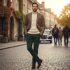 Bryce | Klassischer Herren-Blazer aus Tweed mit Fischgrätmuster, taillierte, elegante Jacke | Nomadnts