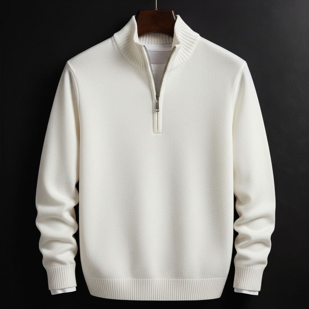 Burkhard | Herrenpullover mit Reißverschluss, Strukturierter Pullover | Nomad NTS
