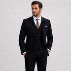 Callum | Herren Leinen-Dreiteiler mit Weste, tailliert geschnittener Anzug mit Blazer | Nomadnts | Nomadnts