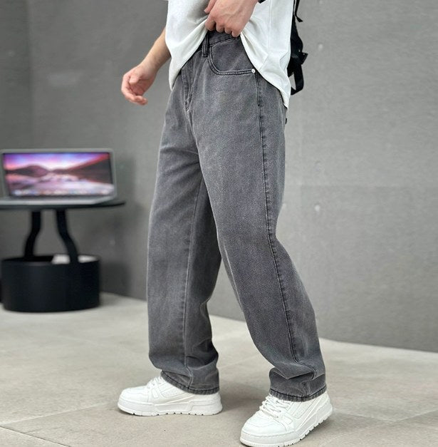 Cameron | Herren gerade geschnittene Baumwoll-Jeans, klassische Alltagsjeans | Nomadnts | Nomadnts