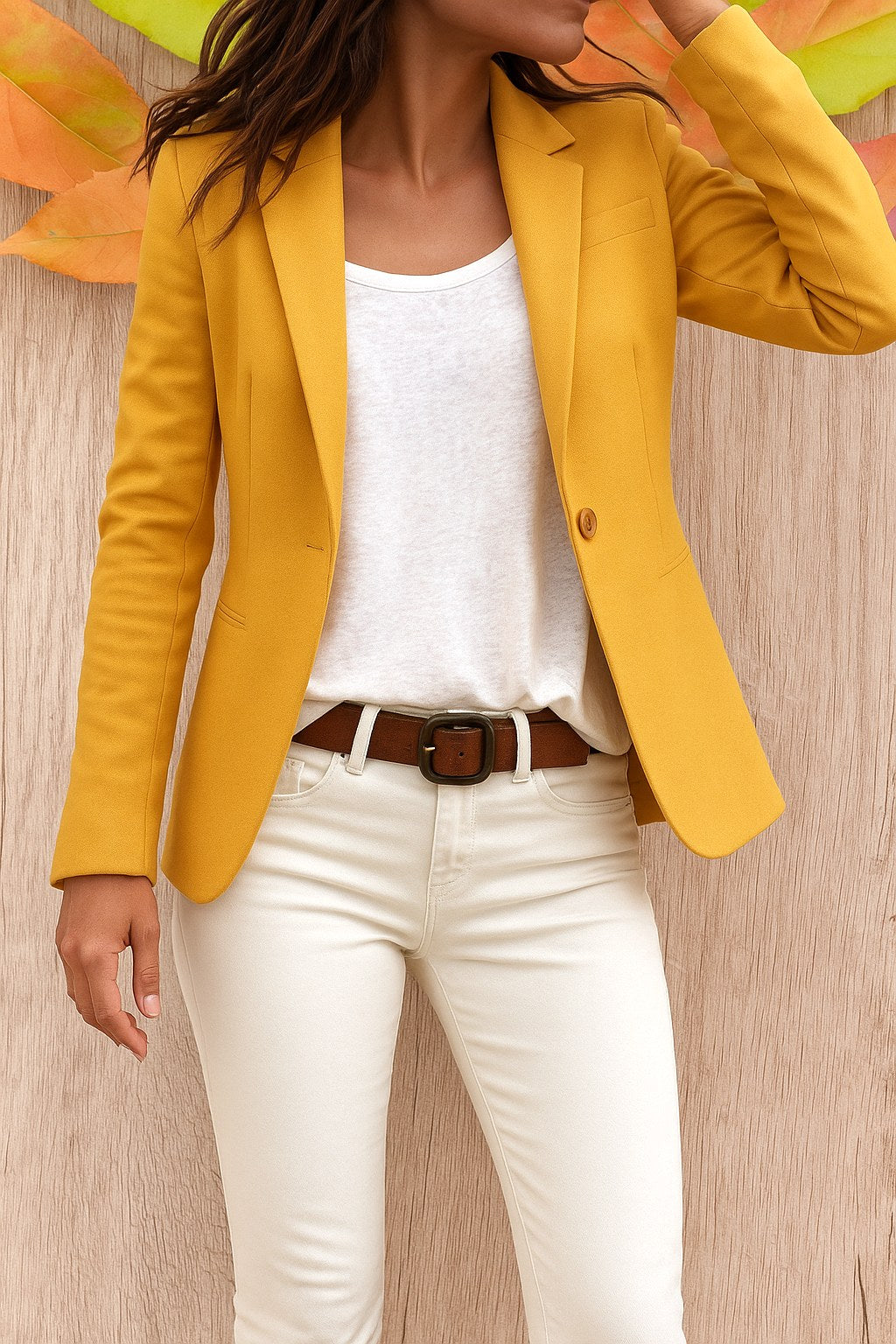 Carol | Damen tailliert geschnittener Büro-Blazer, eng geschnittener eleganter Blazer | Nomadnts | Nomadnts