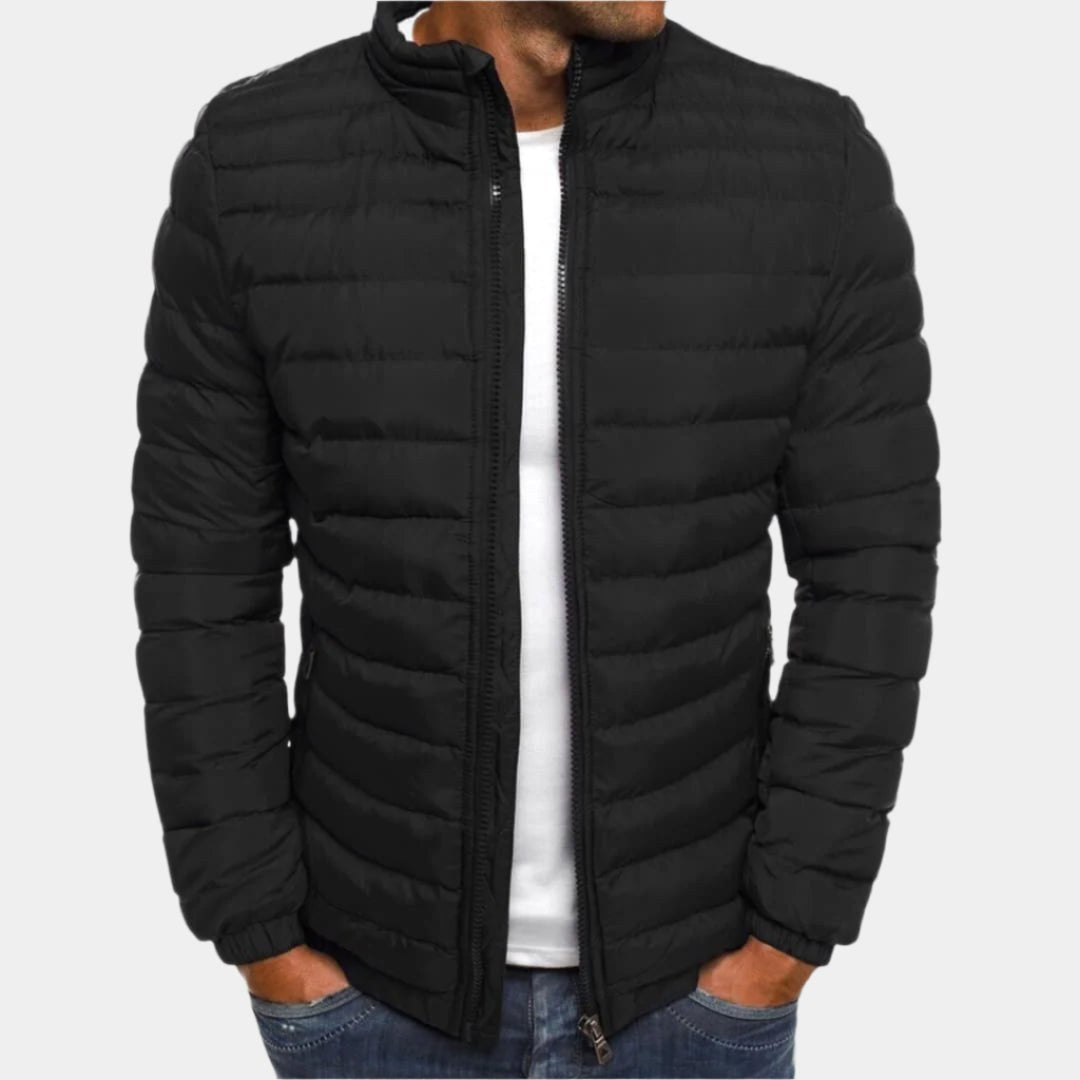 Carsten | Elegante leichte Übergangsjacke, stilvolle Herbstjacke | Nomad NTS | Zwart