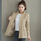 Catherine | Damen leichter wasserdichter Trenchcoat, Herbstmantel mit Kapuze | Nomadnts | Pink