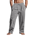 Cedric | Herren Leinenhose mit Tunnelzug-Bund, lockere Sommerhose | Nomadnts | Nomadnts