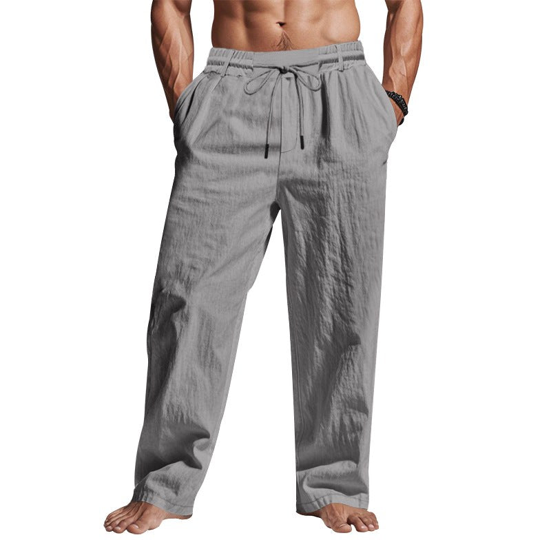 Cedric | Herren Leinenhose mit Tunnelzug-Bund, lockere Sommerhose | Nomadnts | Nomadnts