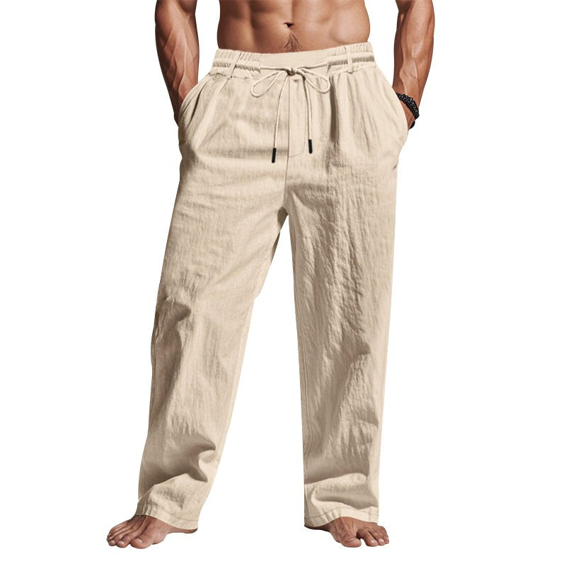 Cedric | Herren Leinenhose mit Tunnelzug-Bund, lockere Sommerhose | Nomadnts | Nomadnts