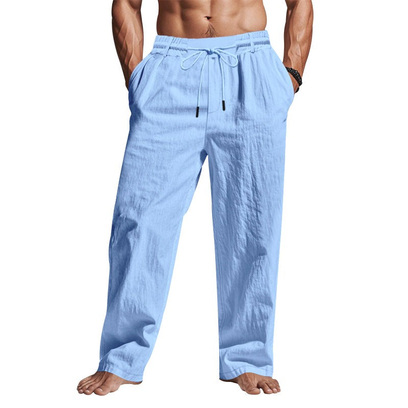Cedric | Herren Leinenhose mit Tunnelzug-Bund, lockere Sommerhose | Nomadnts | Nomadnts