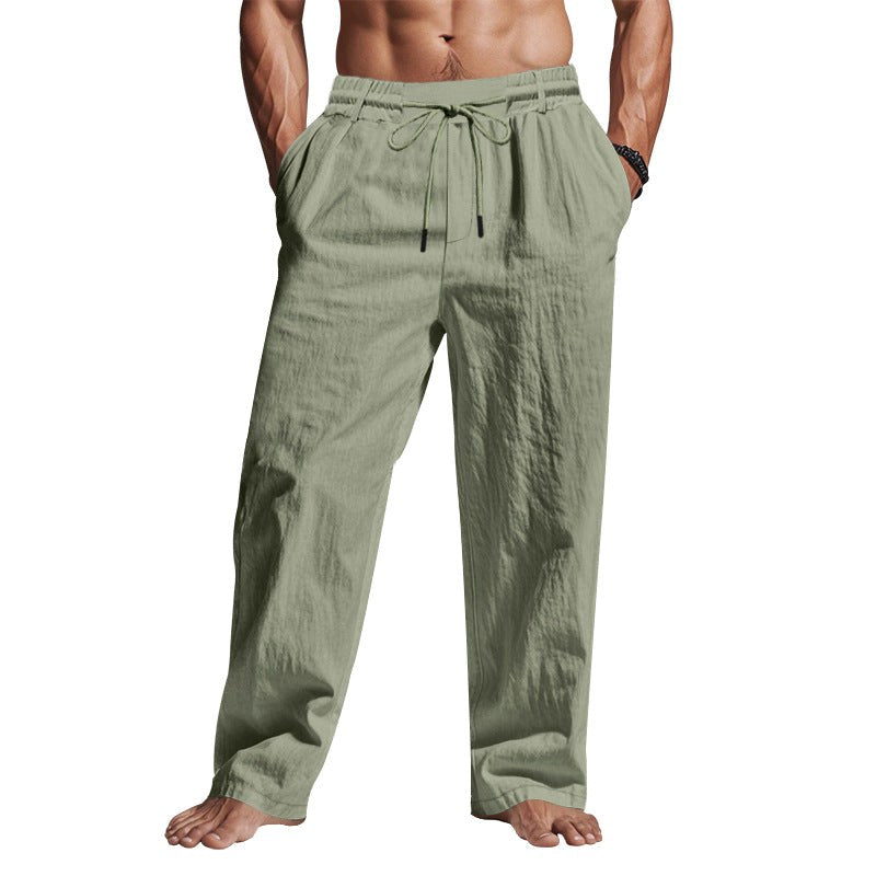 Cedric | Herren Leinenhose mit Tunnelzug-Bund, lockere Sommerhose | Nomadnts | Nomadnts