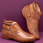 Charlotte | Damen orthopädische Stiefeletten, stützende Herbststiefel | Nomadnts | Brown