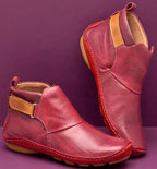 Charlotte | Damen orthopädische Stiefeletten, stützende Herbststiefel | Nomadnts | Red