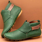 Charlotte | Damen orthopädische Stiefeletten, stützende Herbststiefel | Nomadnts | Green