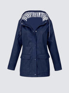 Christine | Damen wasserdichte leichte Windjacke, wasserabweisende Outdoor-Jacke | Nomadnts | Black