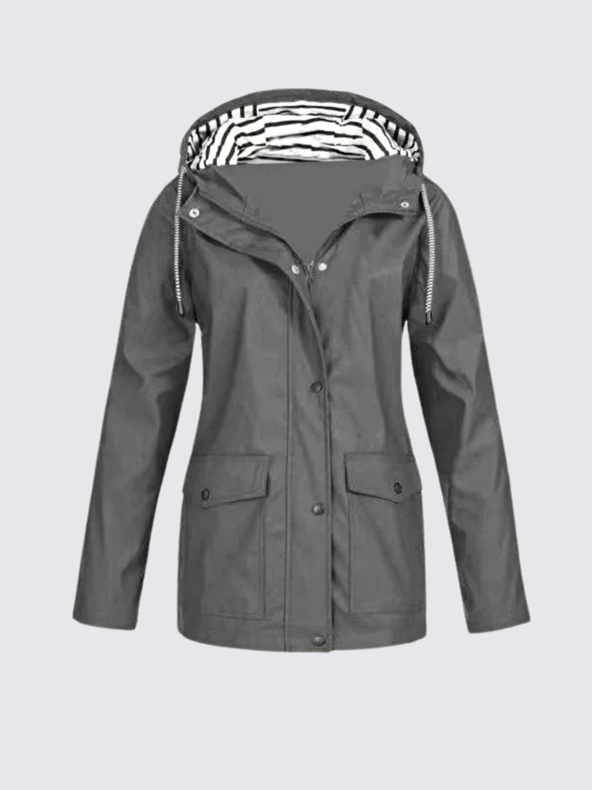 Christine | Damen wasserdichte leichte Windjacke, wasserabweisende Outdoor-Jacke | Nomadnts | White