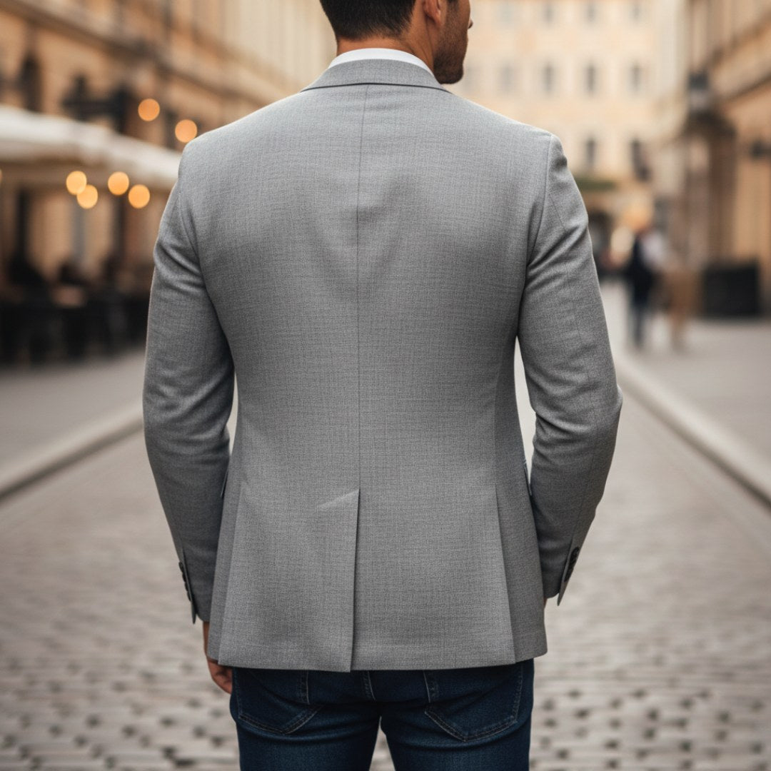 Christoph | Herren Slim Fit Sakko Einknopf, Eleganter Blazer | Nomad NTS | Beige