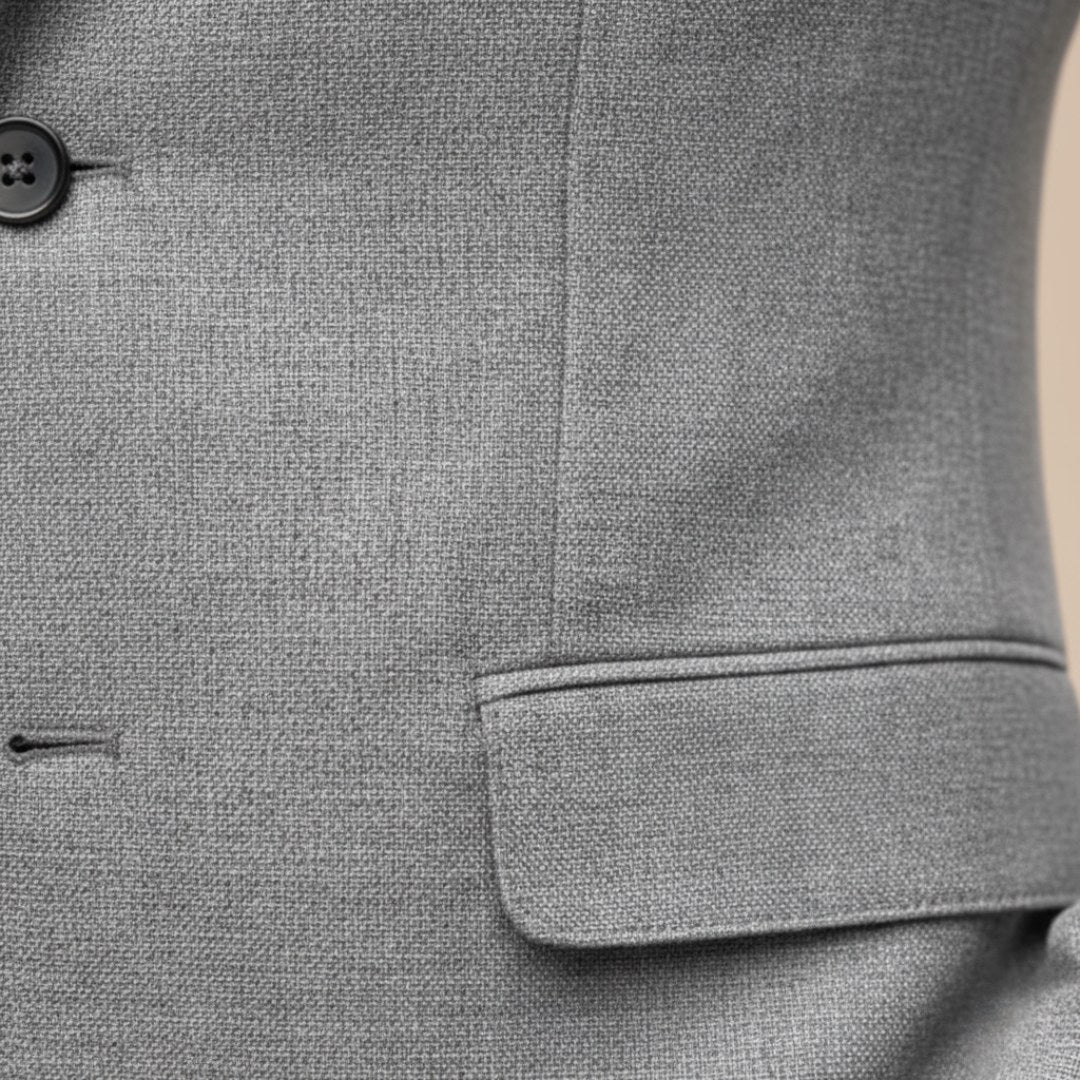 Christoph | Herren Slim Fit Sakko Einknopf, Eleganter Blazer | Nomad NTS | Blau