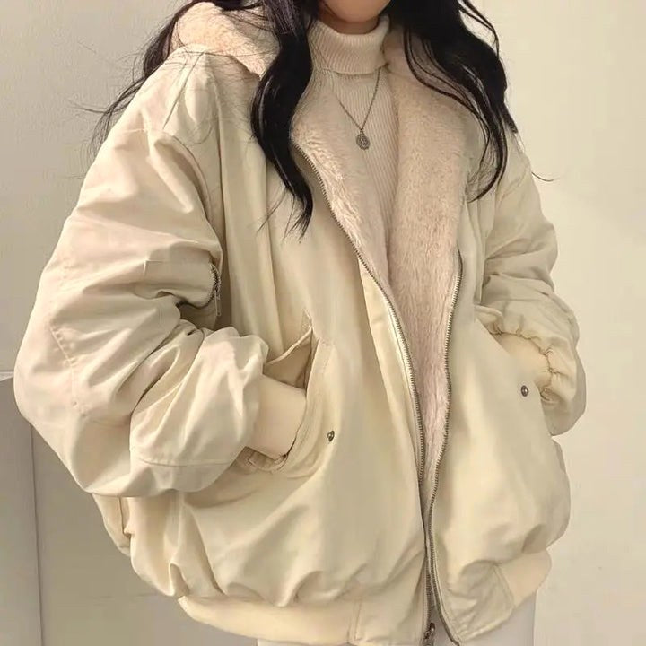 Clara | Damen Doppellagige Winterjacke, Elegante Jacke mit Wärmeisolierung | Nomad NTS | Beige