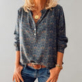 Clara | Damen Bluse mit Bohemian-Print, fließend geschnittenes Hemd | Nomadnts | Nomadnts