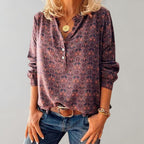 Clara | Damen Bluse mit Bohemian-Print, fließend geschnittenes Hemd | Nomadnts | Nomadnts
