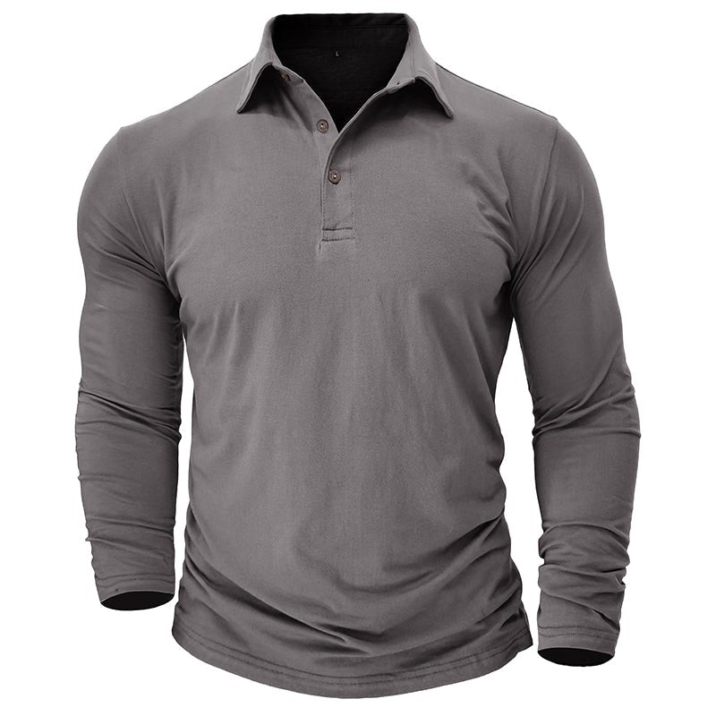 Claus | Herren Langarm-Poloshirt, Modernes Poloshirt | Nomad NTS