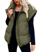 Colette | Damen ärmellose gesteppte Steppweste, Gilet mit Stehkragen | Nomadnts | Nomadnts