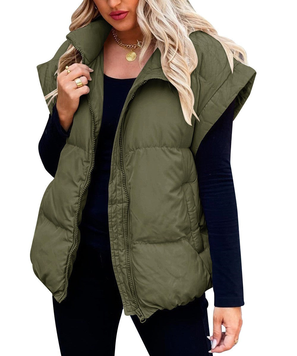 Colette | Damen ärmellose gesteppte Steppweste, Gilet mit Stehkragen | Nomadnts | Nomadnts
