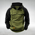 Colin | Dicker Herren-Kapuzenpullover aus Baumwollmix, warmer Utility-Hoodie | Nomadnts | Grün