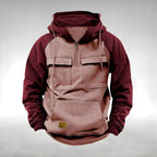 Colin | Dicker Herren-Kapuzenpullover aus Baumwollmix, warmer Utility-Hoodie | Nomadnts | Grau