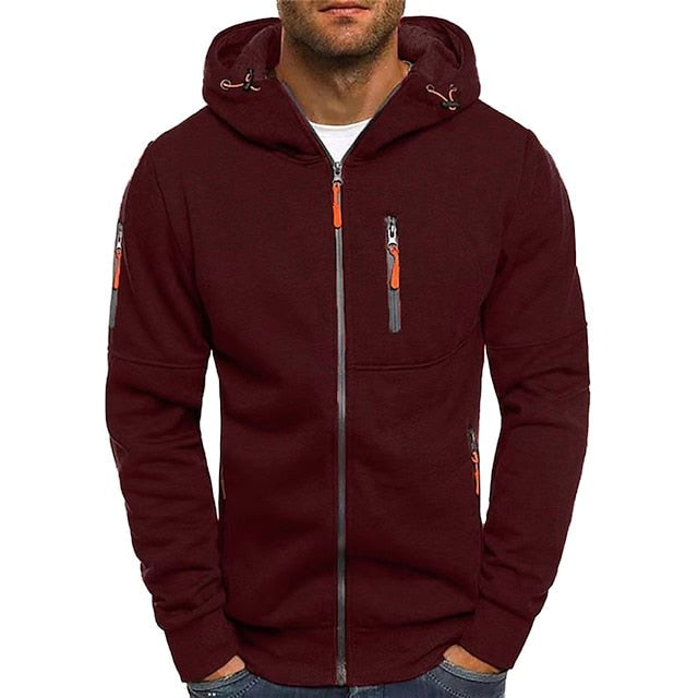 Connor | Herren Baumwoll-Kapuzenjacke mit Reißverschluss, normal geschnittener Hoodie | Nomadnts | Nomadnts