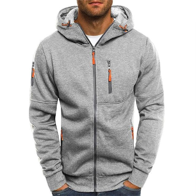 Connor | Herren Baumwoll-Kapuzenjacke mit Reißverschluss, normal geschnittener Hoodie | Nomadnts | Nomadnts