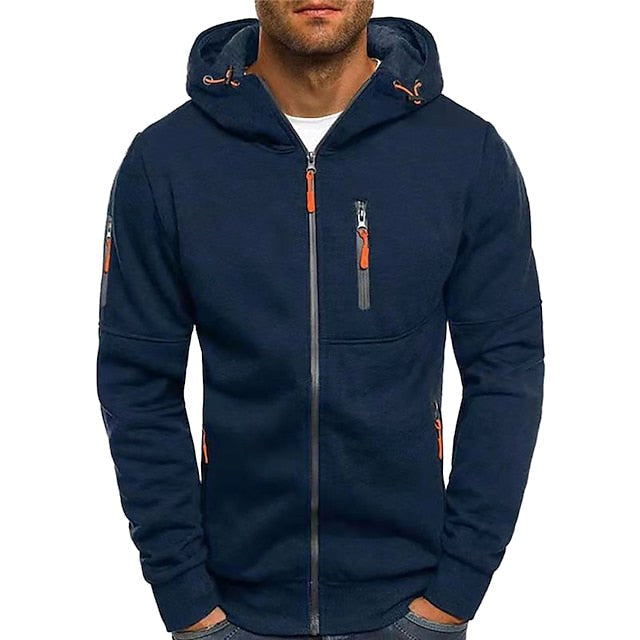Connor | Herren Baumwoll-Kapuzenjacke mit Reißverschluss, normal geschnittener Hoodie | Nomadnts | Nomadnts