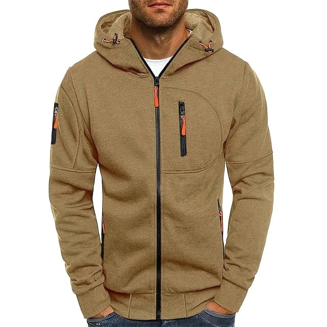 Connor | Herren Baumwoll-Kapuzenjacke mit Reißverschluss, normal geschnittener Hoodie | Nomadnts | Nomadnts