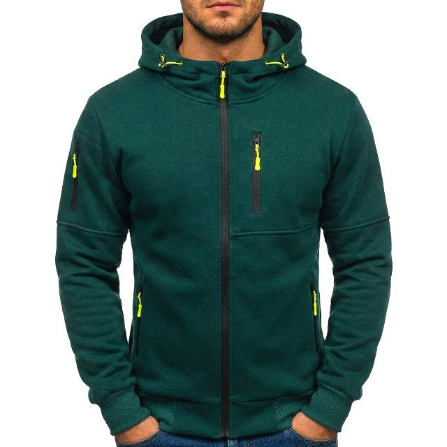 Connor | Herren Baumwoll-Kapuzenjacke mit Reißverschluss, normal geschnittener Hoodie | Nomadnts | Nomadnts