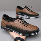 Conrad | Herren Leder-Schnürschuhe Cognac, strukturierte Oxford Schuhe | Nomad NTS | Schwarz