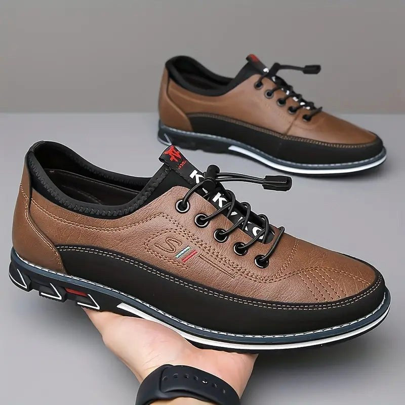 Conrad | Herren Leder-Schnürschuhe Cognac, strukturierte Oxford Schuhe | Nomad NTS | Schwarz