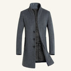 Cooper | Einreihiger Trenchcoat für Herren aus Wollmix, taillierter Herbstmantel | Nomadnts