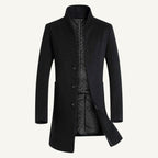 Cooper | Einreihiger Trenchcoat für Herren aus Wollmix, taillierter Herbstmantel | Nomadnts
