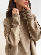 Corinne | Damen Oversized Zweiteiler-Set, weit geschnittenes Loungeset mit Rollkragen | Nomadnts | Nomadnts