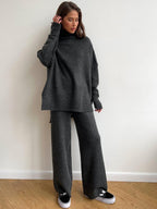 Corinne | Damen Oversized Zweiteiler-Set, weit geschnittenes Loungeset mit Rollkragen | Nomadnts | Nomadnts