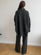 Corinne | Damen Oversized Zweiteiler-Set, weit geschnittenes Loungeset mit Rollkragen | Nomadnts | Nomadnts