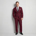 Damian | Herrenanzug mit Strukturiertem Schnitt und Wollmischung, Eleganter Zweiteiliger Anzug | Nomad NTS